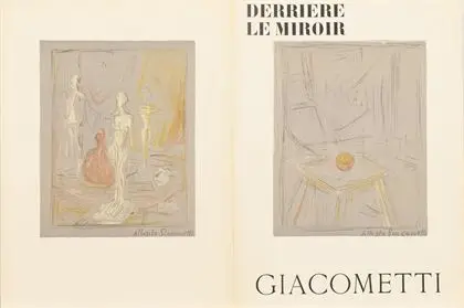 GIACOMETTI, Alberto (1901 - 1966). Derriere le Miroir - Giacometti