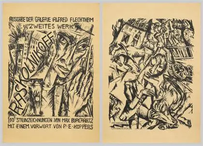 BURCHARTZ, Max (1887 - 1961). 2 blade - "Raskolnikoff"