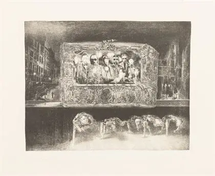 MÜNZNER, Rolf (født 1942). "Die Loge"