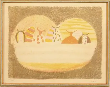 MUŠIČ, Zoran (1909 Boccavizza (Görz) - 2005 Venedig). "Le bac"