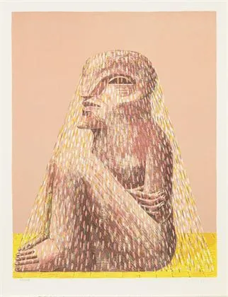 ANTES, Horst (生于 1936)。坐姿人物