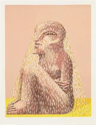 ANTES, Horst (født 1936). Siddende figur