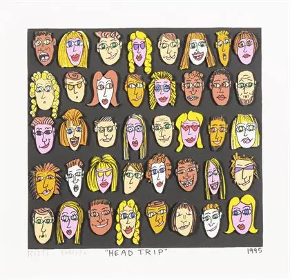 RIZZI, James (1950 - 2011). "Head Trip"