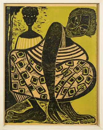 HANSEN-BAHIA, Karl-Heinz (1915 Hamborg - 1978 São Paulo). Genrescene fra Sydamerika