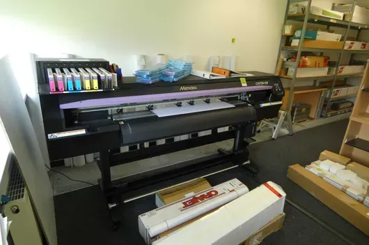 Mimaki eco-solvent inkjetprinter + accessoires