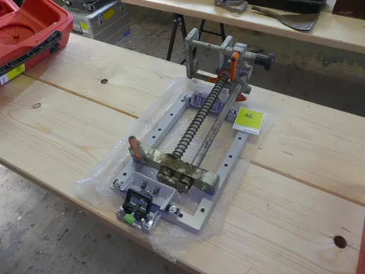 Stair stringer drilling jig & Festool sanding frame BS 105
