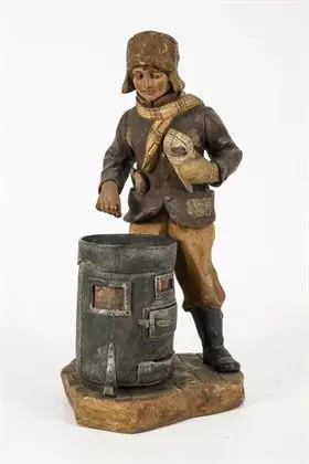 Figuratieve tafellamp "Maronenjunge"