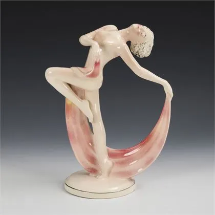 Art deco danseres. Hertwig & Co., Katzhütte