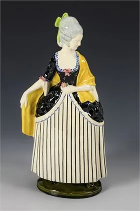 Dame rococo. Wiener Kunstkeramische Werkstätte Busch & Ludescher