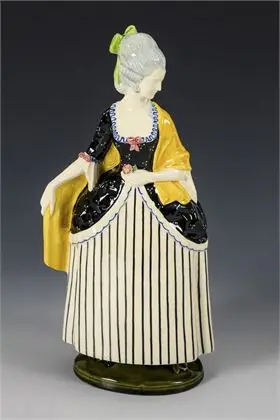 Rococo dame. Wiener Kunstkeramische Werkstätte Busch & Ludescher