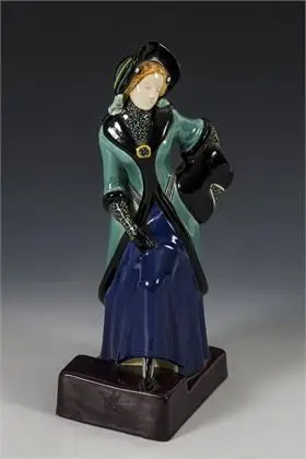 Jugendstil dame. Wiener Kunstkeramische Werkstätte Busch & Ludescher