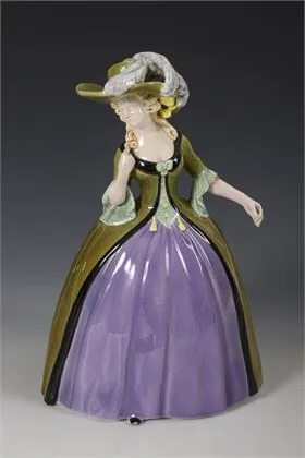 Jugendstil crinoline. Weense manufactuur Friedrich Goldscheider