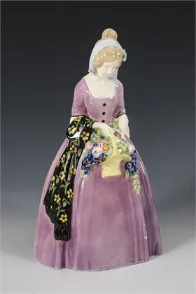 Jugendstil seizoenenfiguur "Lente". Weense manufactuur Friedrich Goldscheider