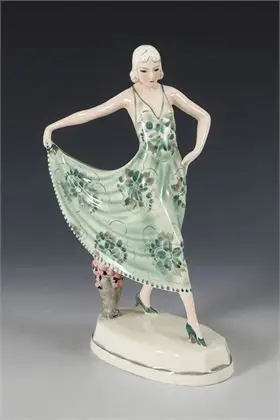Figuur "Harvey". Weense manufactuur Friedrich Goldscheider