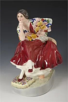 Figurka "Carmen". Vídeňská manufaktura Friedrich Goldscheider