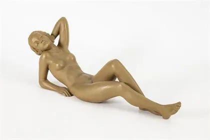 Figuur "Dromende". Weense manufactuur Friedrich Goldscheider