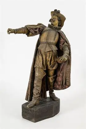 Groot figuur "Cyrano de Bergerac". Wiener Manufaktur Friedrich Goldscheider
