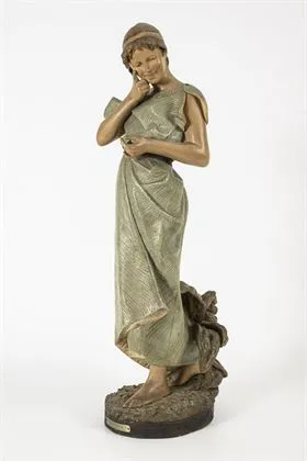 Figurine "Ist es wahr?". Wiener Manufaktur Friedrich Goldscheider
