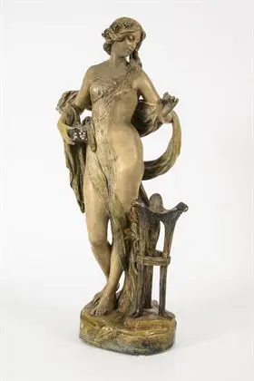 Mythologisch figuur "Pythia". Weense manufactuur Friedrich Goldscheider