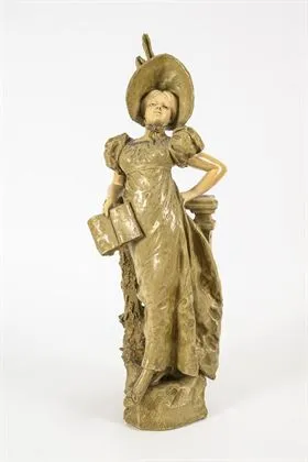 Figurine "Shocking". Manufacture viennoise Friedrich Goldscheider