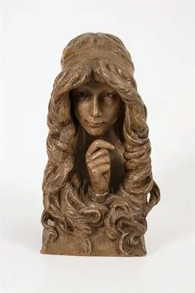 Figure "Le Secret". Manufacture viennoise Friedrich Goldscheider