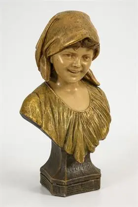 Buste "Annita". Manufacture viennoise Friedrich Goldscheider