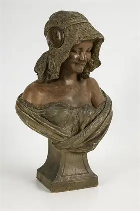 Buste "Holländerin". Manufacture viennoise Friedrich Goldscheider