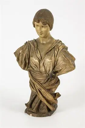 Buste "Chloë". Manufacture viennoise Friedrich Goldscheider