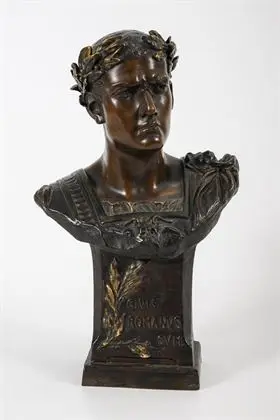 Buste "Guerrier romain". Manufacture viennoise Friedrich Goldscheider