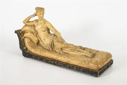 Vénus allongée. Manufacture viennoise Friedrich Goldscheider