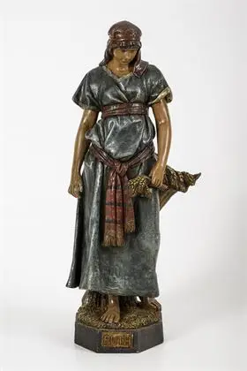 Figure "Ruth". Probablement manufacture viennoise Friedrich Goldscheider