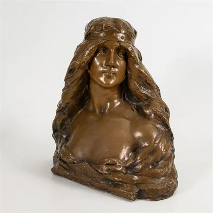 Buste Art nouveau d'une dame