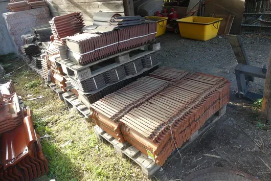 Velký soubor střešních tašek