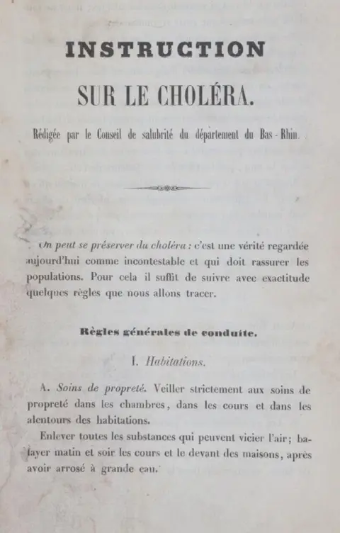 Cholera. – Sammlung von 7 Kleinschriften (davon 6 in franz