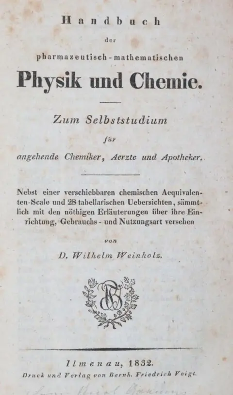 Weinholz,W. – Handbuch der pharmazeutisch-mathematischen Physik und Chemie