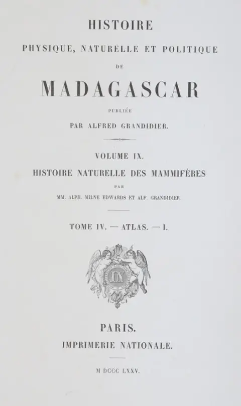 Grandidier,A. – Histoire naturelle des mammiferes