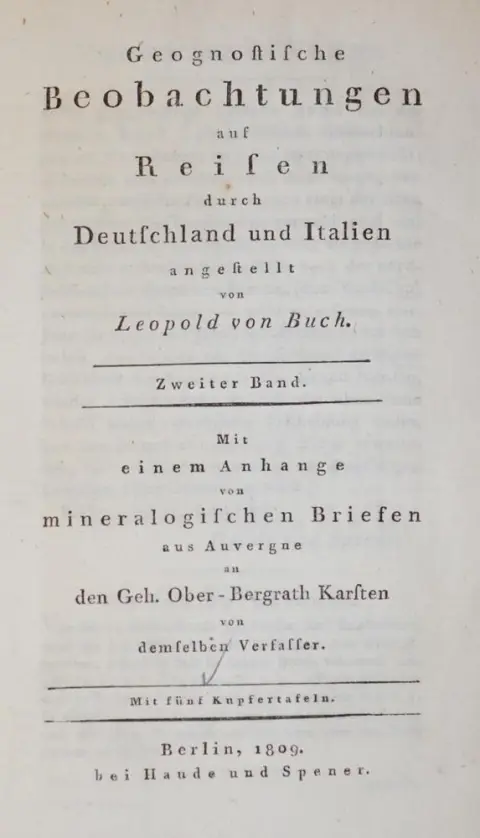 Buch,L.v. – Geognostische Beobachtungen auf Reisen durch Deutschland und Italien angestellt