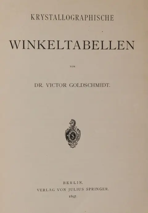 Goldschmidt,V. – Krystallographische Winkeltabellen