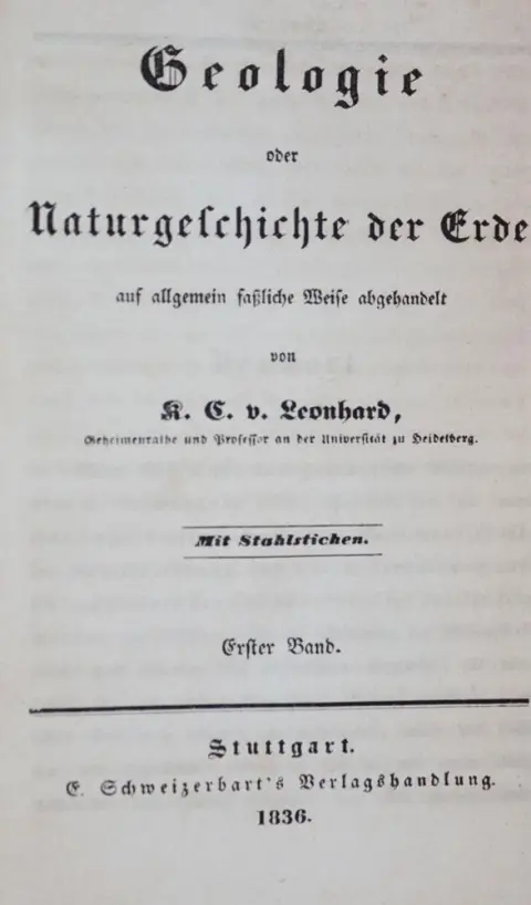 Leonhard,K.C.v. – Geologie oder Naturgeschichte der Erde auf allgemein faßliche Weise abgehandelt