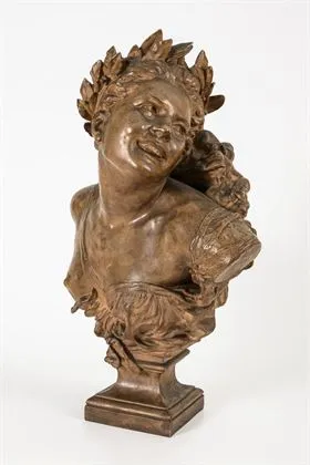 Buste "Bacchante met laurieren". Manufacture de Sèvres