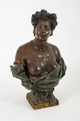 Buste "Jonge Afrikaanse". Wiener Manufaktur Friedrich Goldscheider