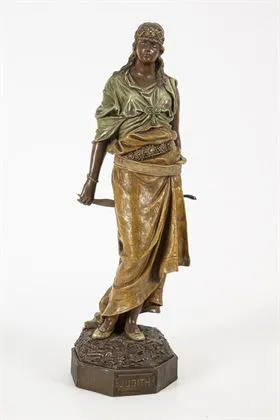 Figuur "Judith". Weense manufactuur Friedrich Goldscheider