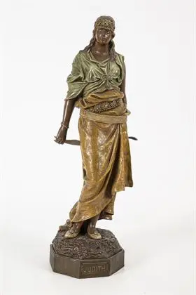 Figuur "Judith". Weense manufactuur Friedrich Goldscheider