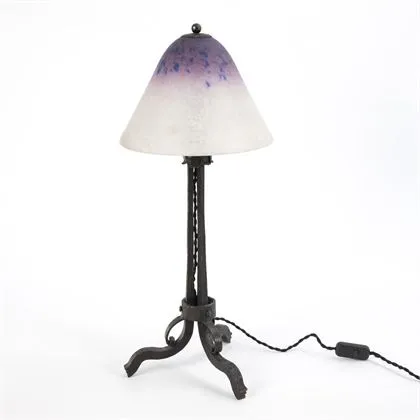 Velká francouzská stolní lampa. Schneider