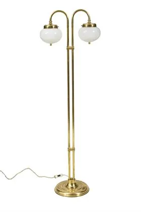 Lampadaire à suspension d'abat-jour courbée