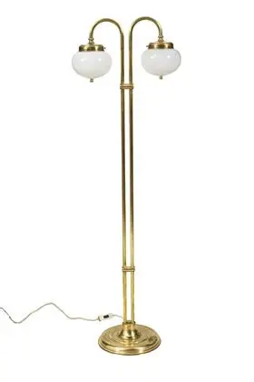 Lampadaire à suspension d'abat-jour courbée