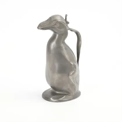Pichet couvert Art nouveau en forme de pingouin. Kayserzinn