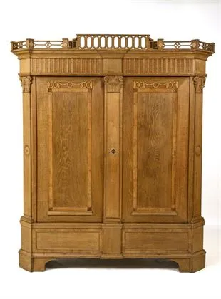 Large Louis XVI oak cabinet