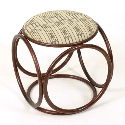 Rare bentwood stool. Jacob & Josef Kohn, Vienna
