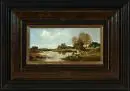 Kock, Otto, 1921 Itzehoe - 1999 Munich – Huile/contreplaqué, 10 x 20 cm, "Paysage avec moutons", signé en bas à gauche, réf. : Artprice